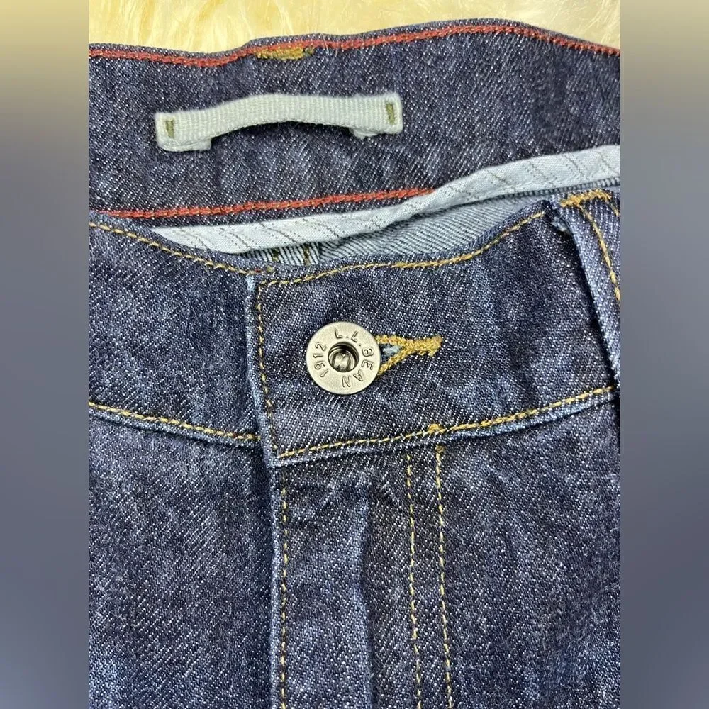 L.L Bean Classic Fit dark washed denim sz 30X34
